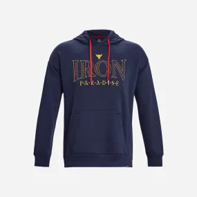 Áo Hoodie Under Armour Project Rock Rival Fleece - Xanh Navy