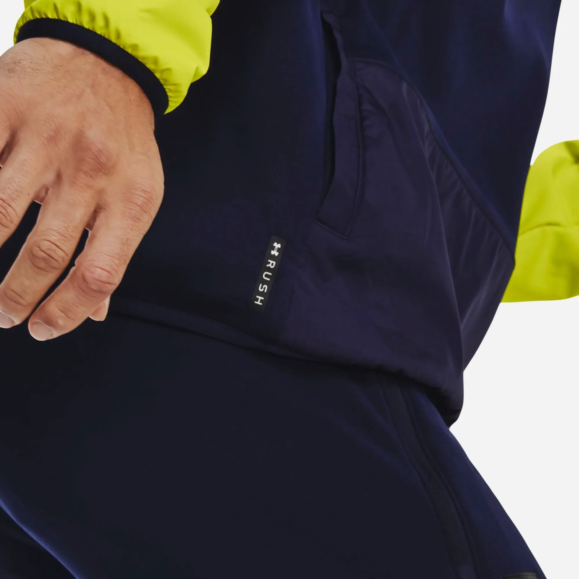 Áo Hoodie Under Armour Rush Fleece - Xanh Navy