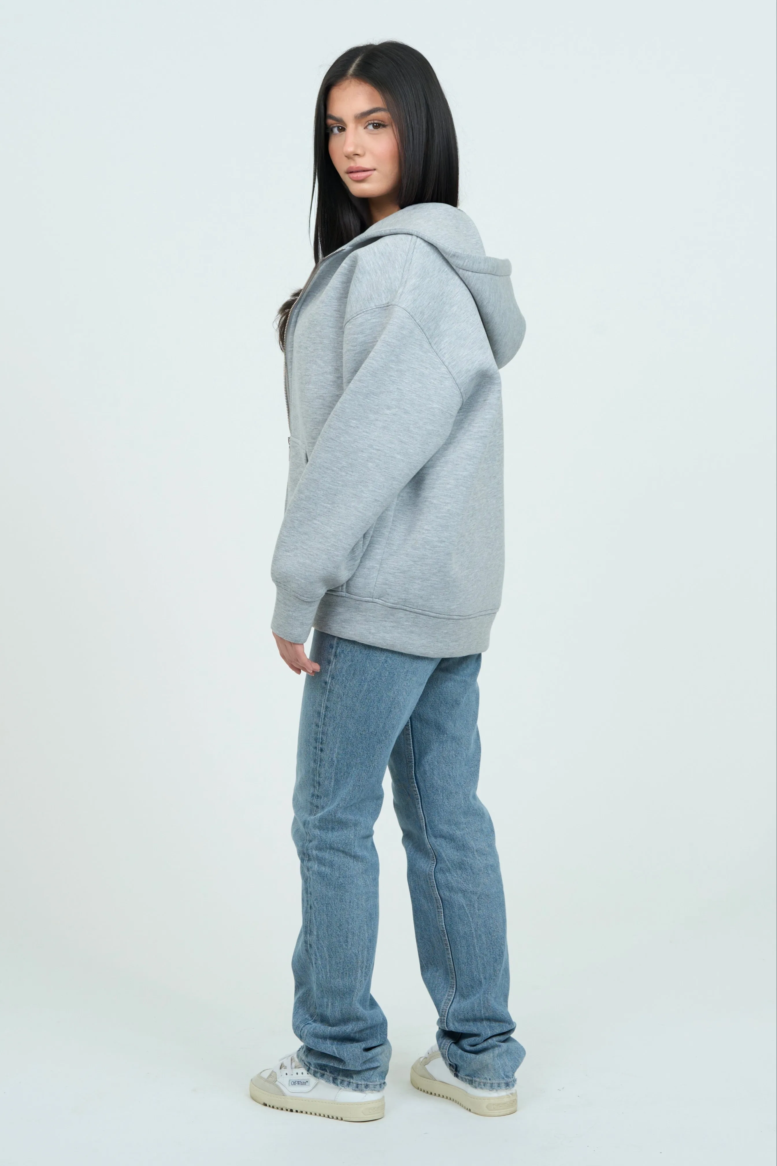 Oversized Grey Basic Vest