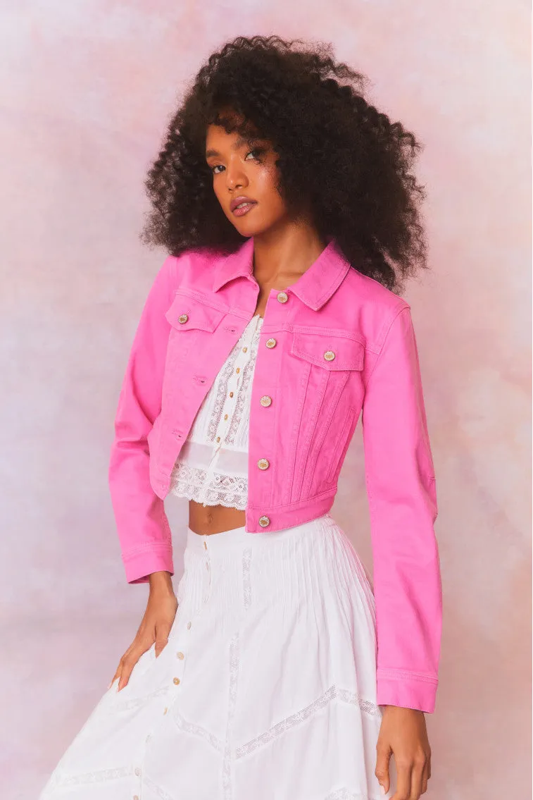 Paltro Cropped Corset Denim Jacket