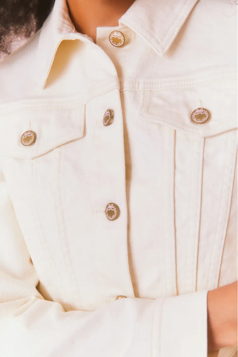 Paltro Cropped Corset Denim Jacket
