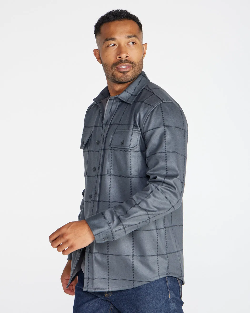 Plaid Coastal Overshirt <!-- Size XL -->