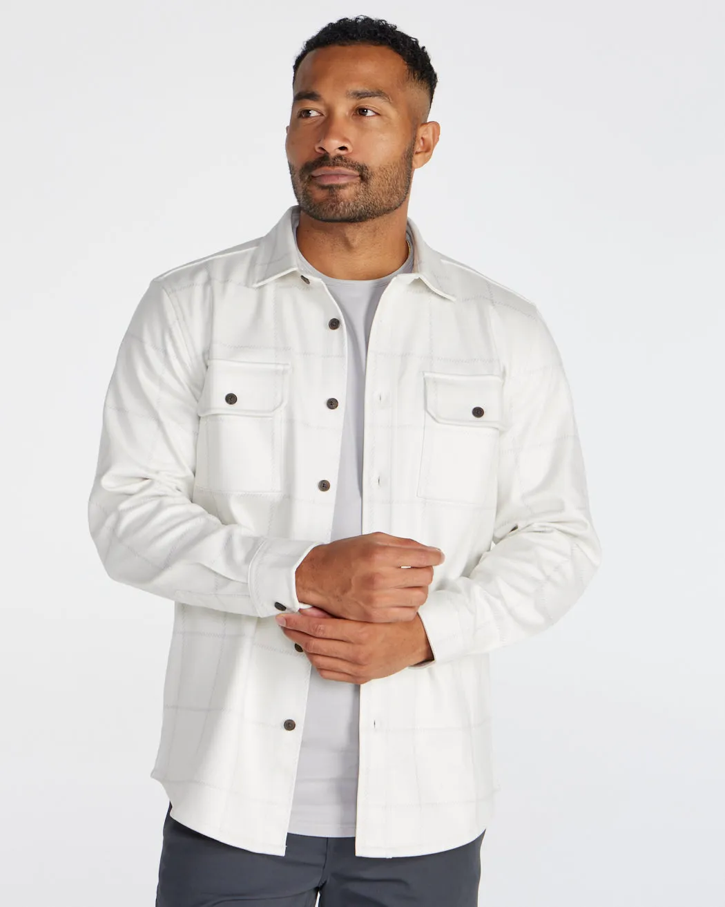 Plaid Coastal Overshirt <!-- Size XL -->