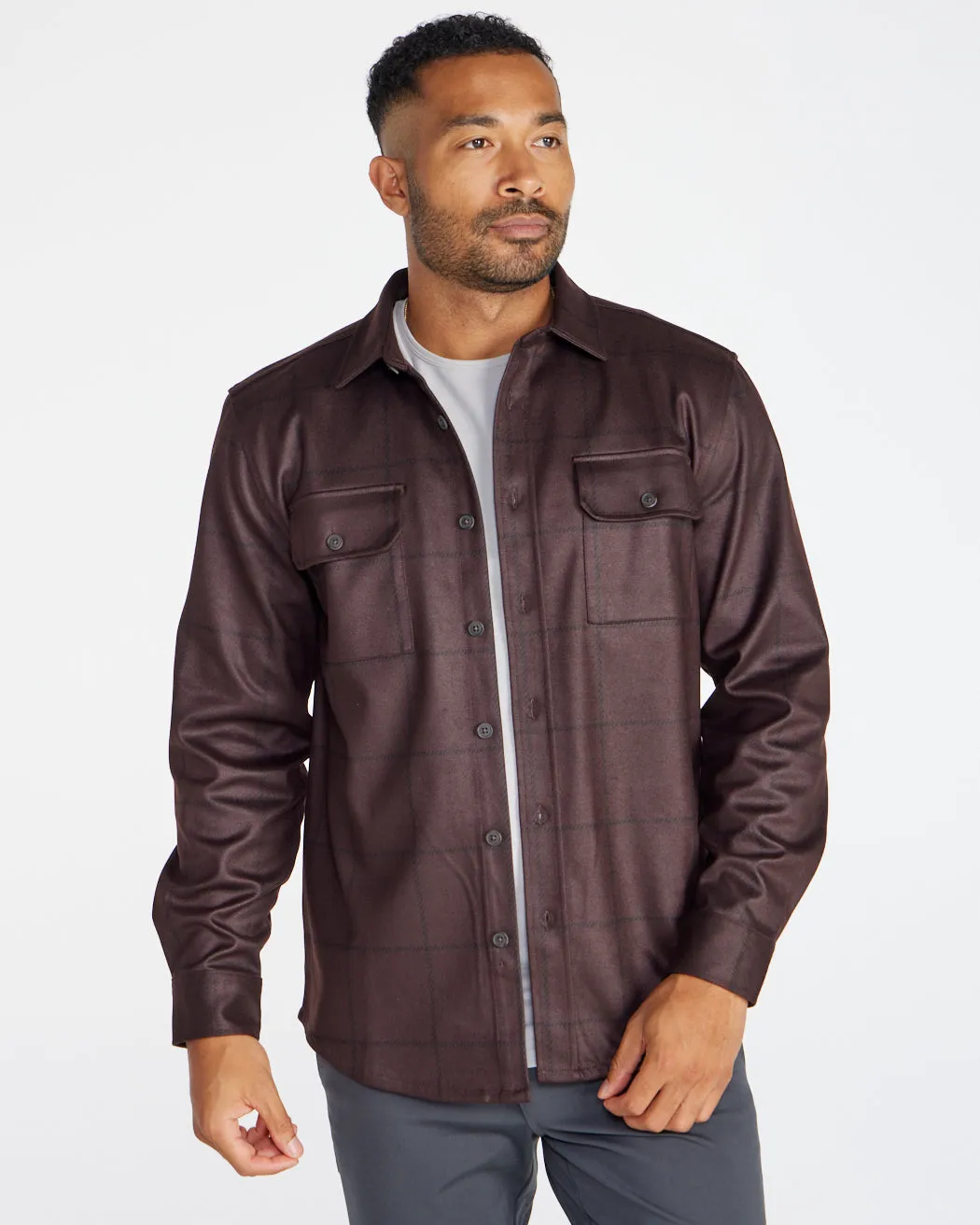 Plaid Coastal Overshirt <!-- Size XL -->