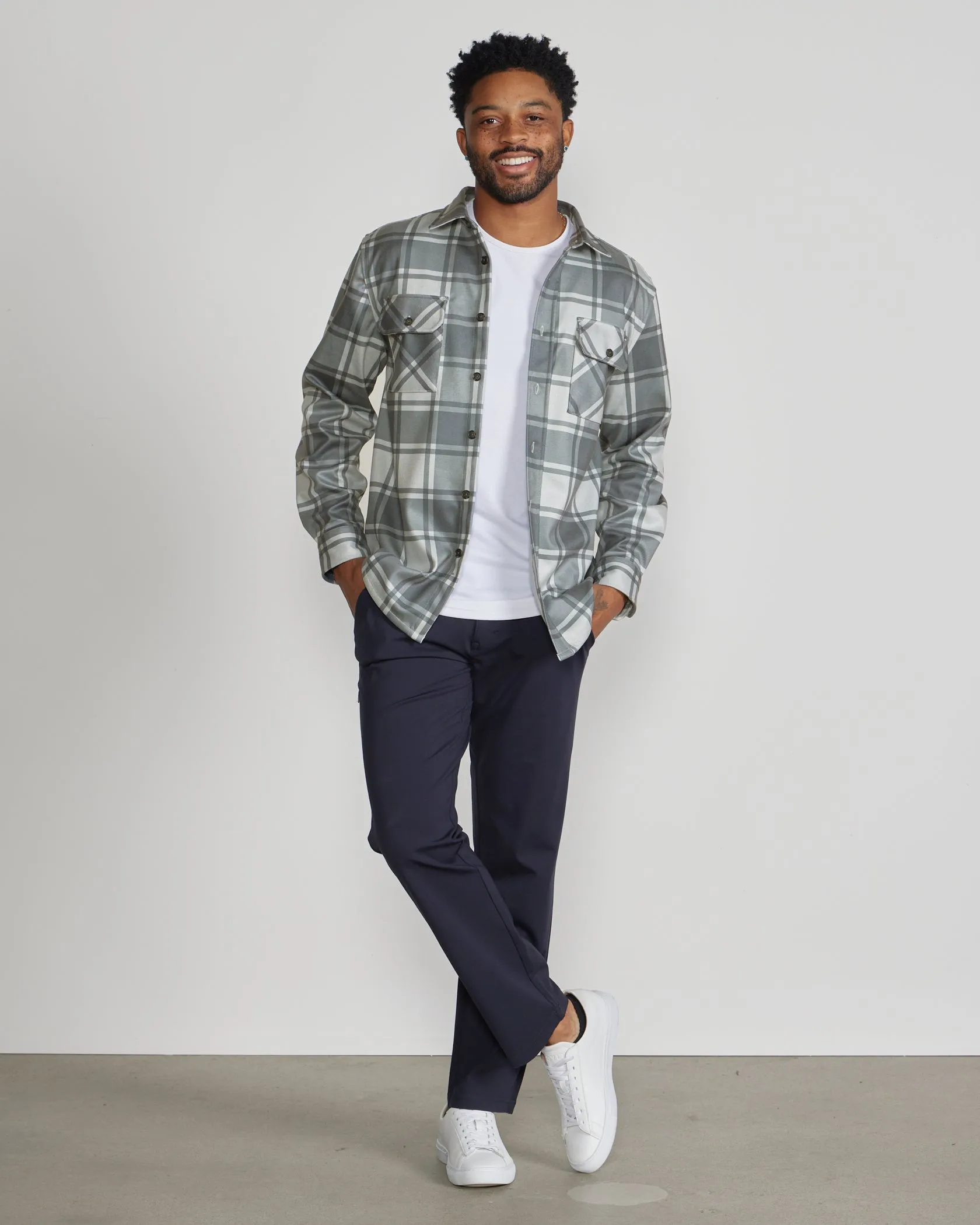 Plaid Coastal Overshirt <!-- Size XL -->
