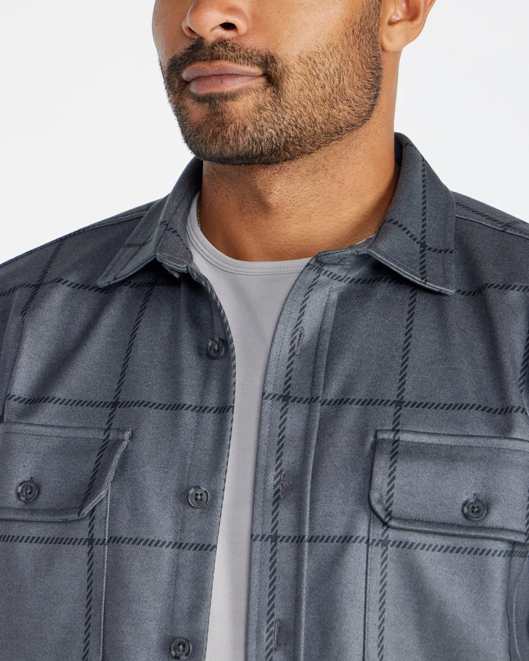Plaid Coastal Overshirt <!-- Size XL -->