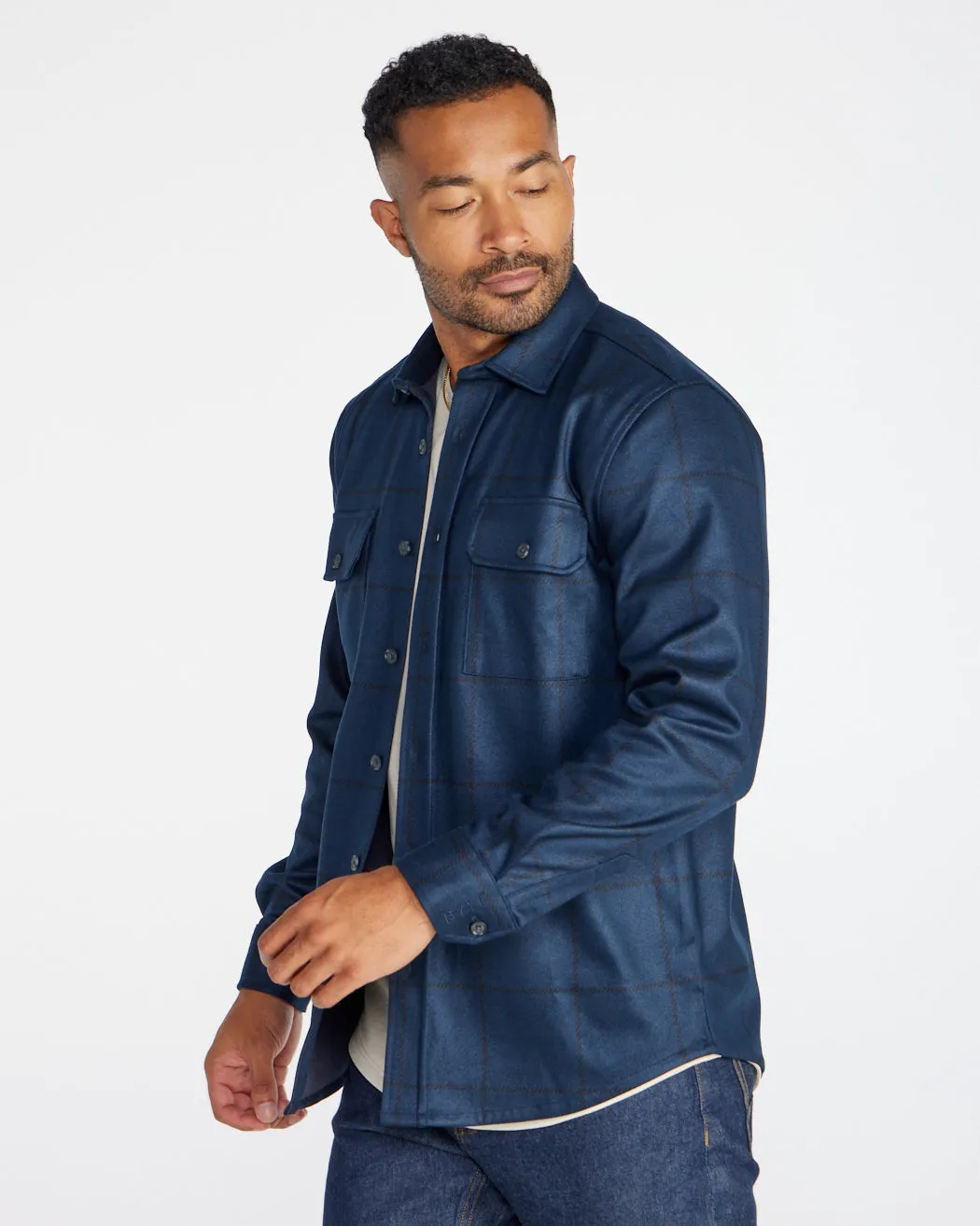 Plaid Coastal Overshirt <!-- Size XXXL -->