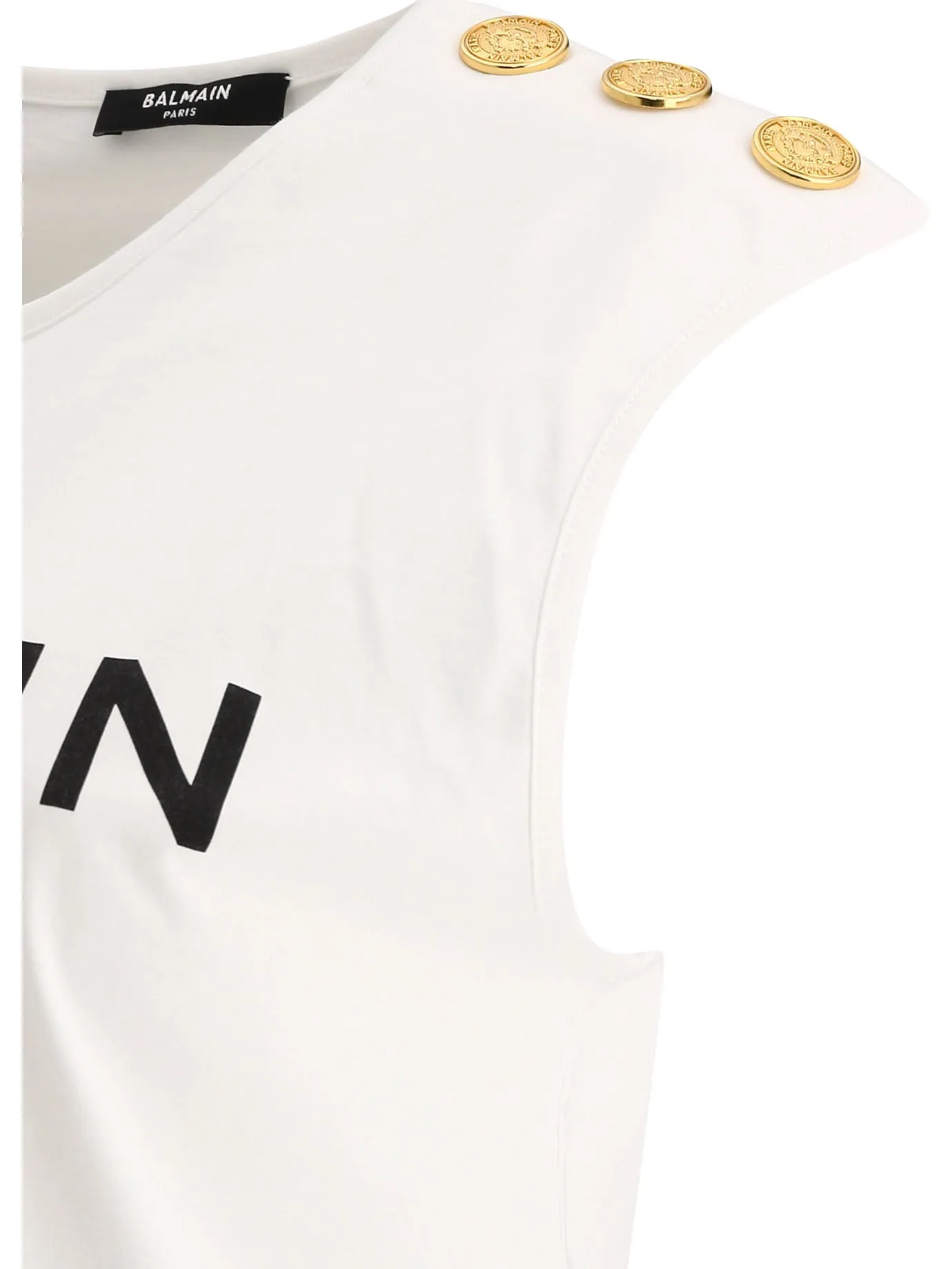 "BALMAIN" SLEEVELESS T-SHIRT