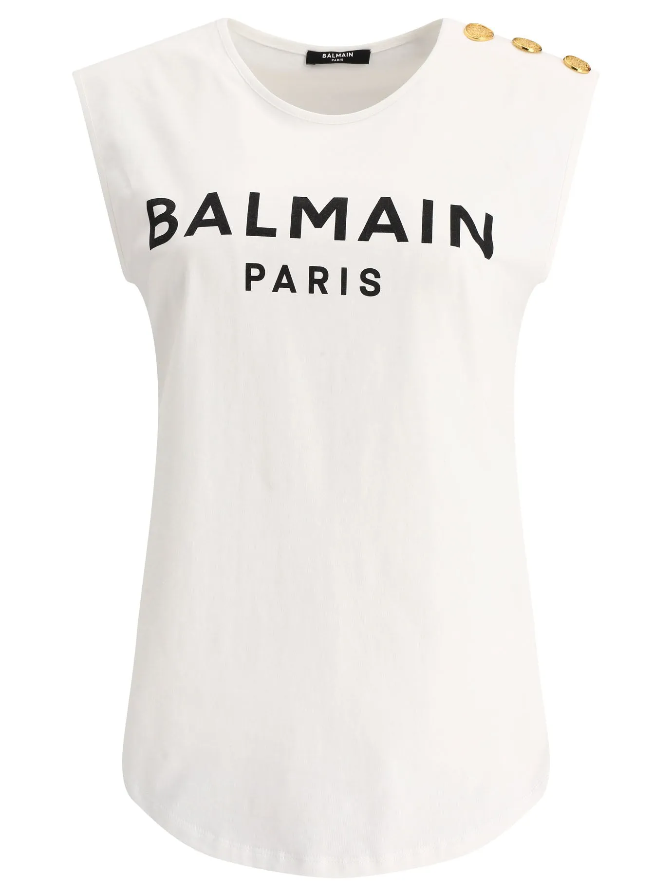 "BALMAIN" SLEEVELESS T-SHIRT