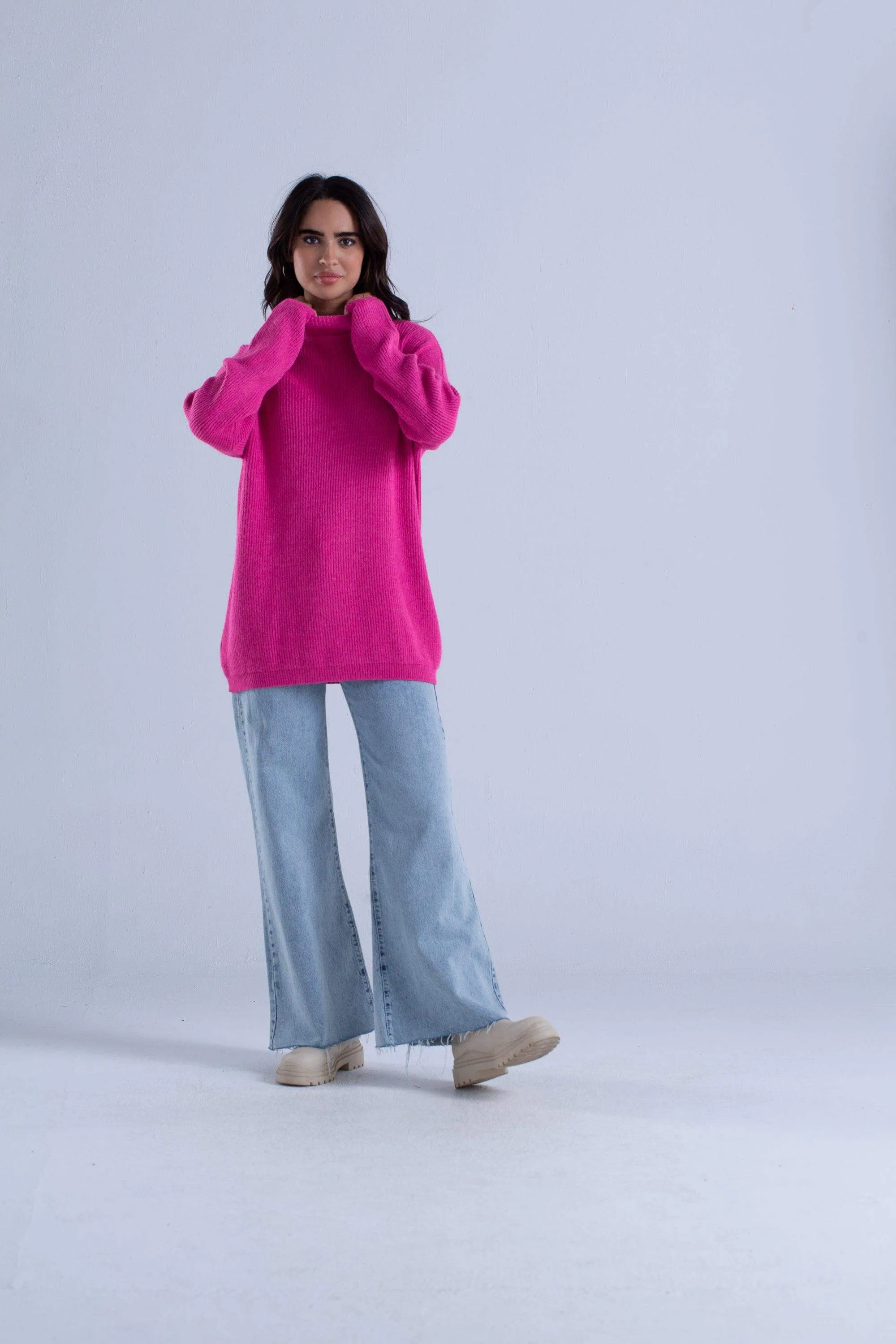 Ribbed Oversized Pullover