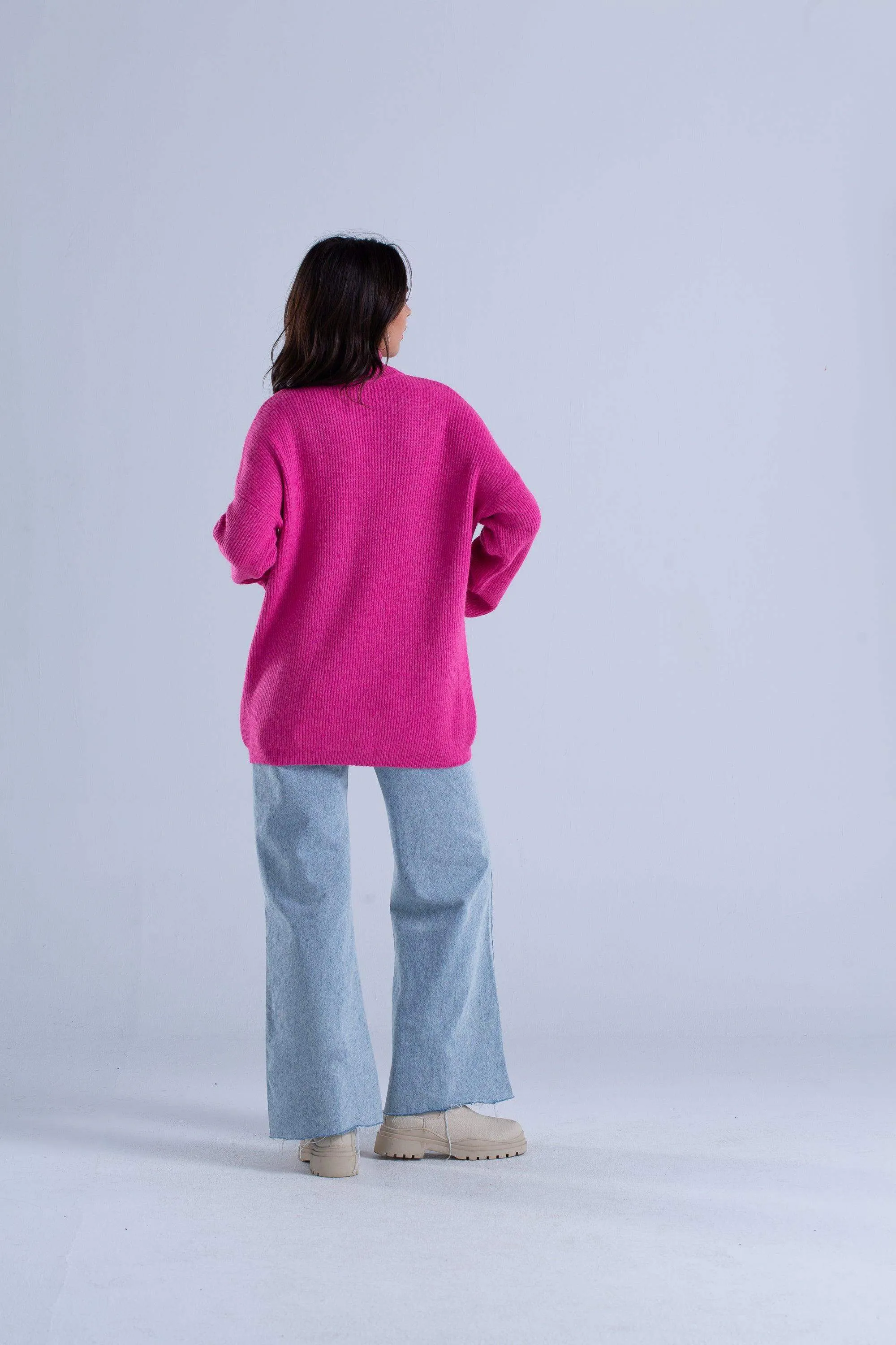 Ribbed Oversized Pullover