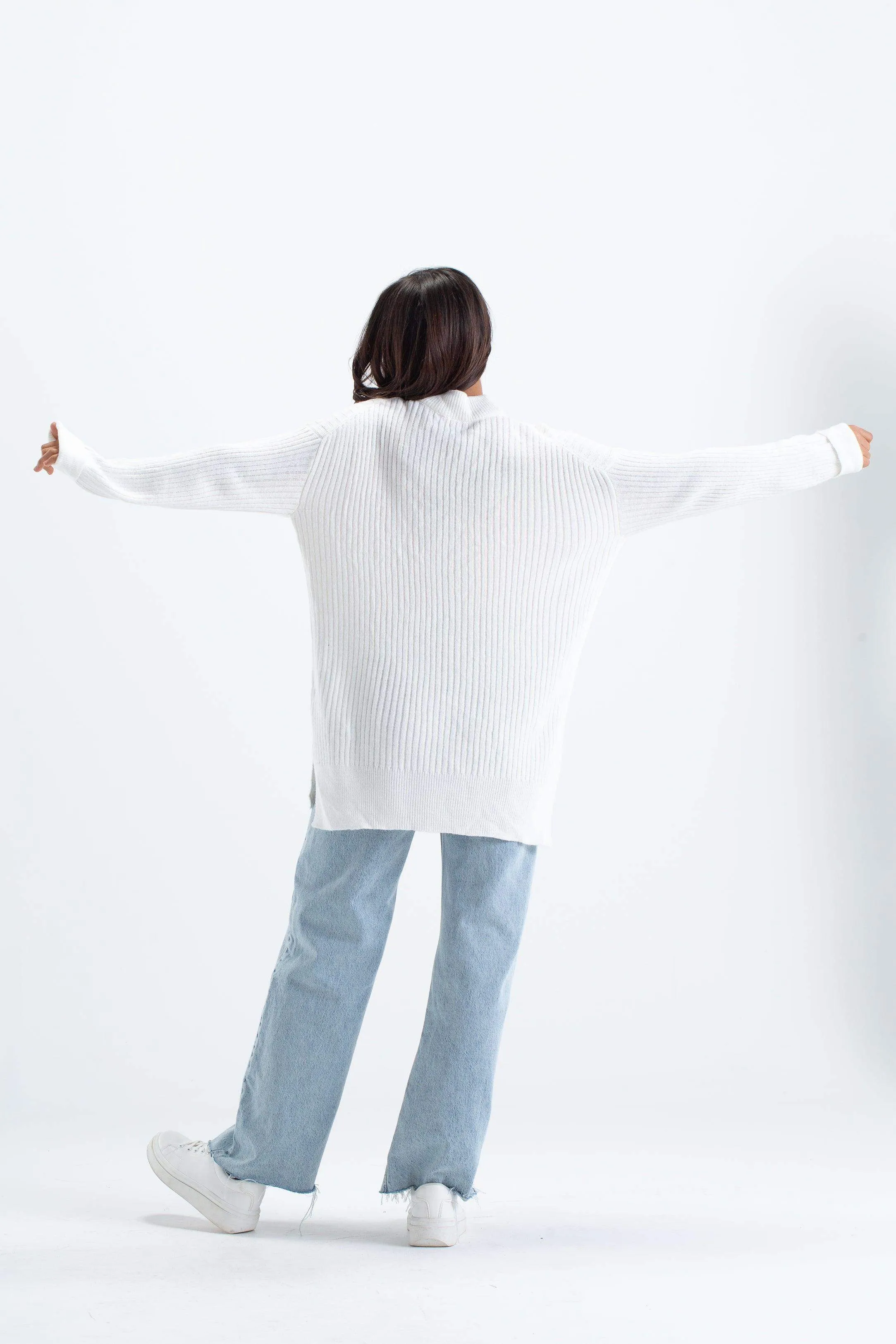 Ribbed Oversized Pullover
