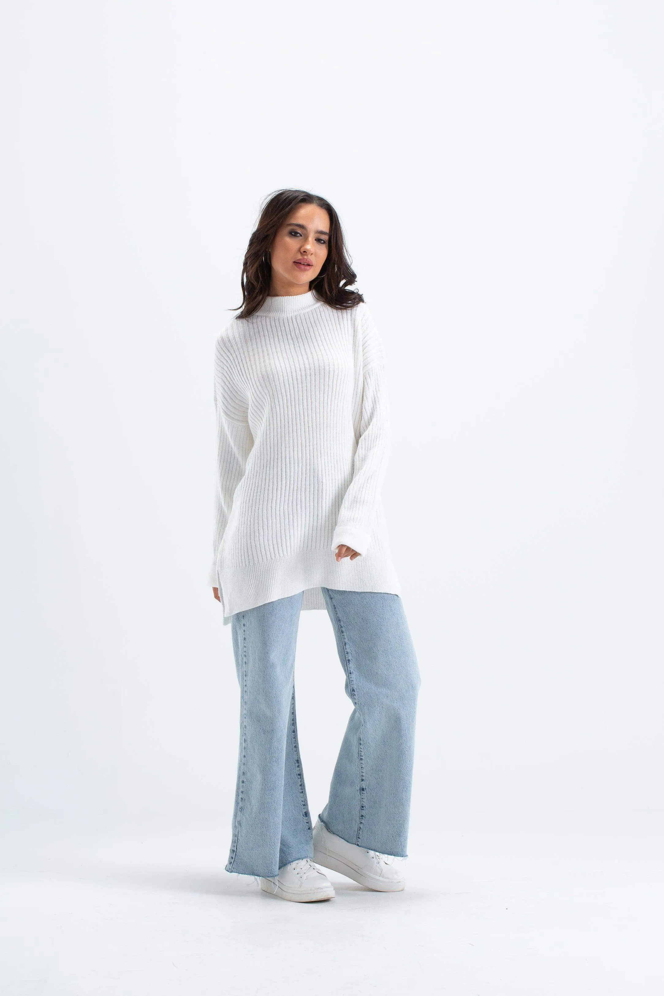 Ribbed Oversized Pullover