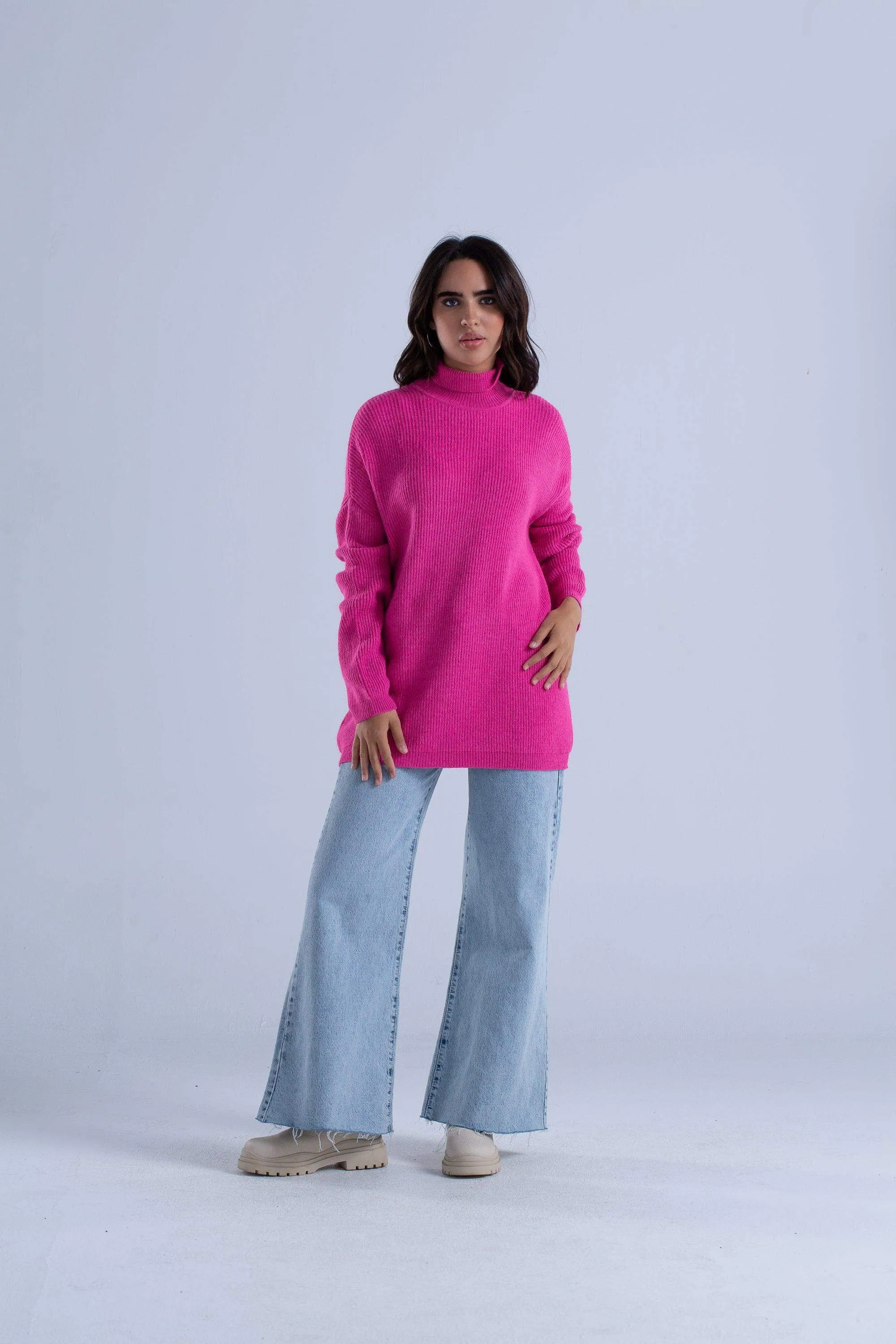 Ribbed Oversized Pullover