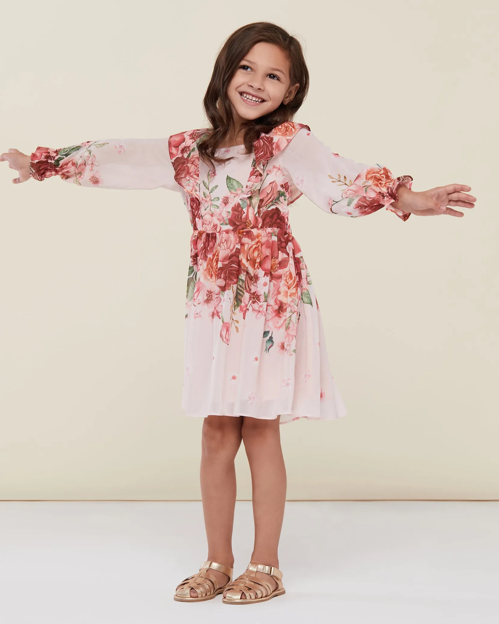 Ruffle Shoulder Sun Dress