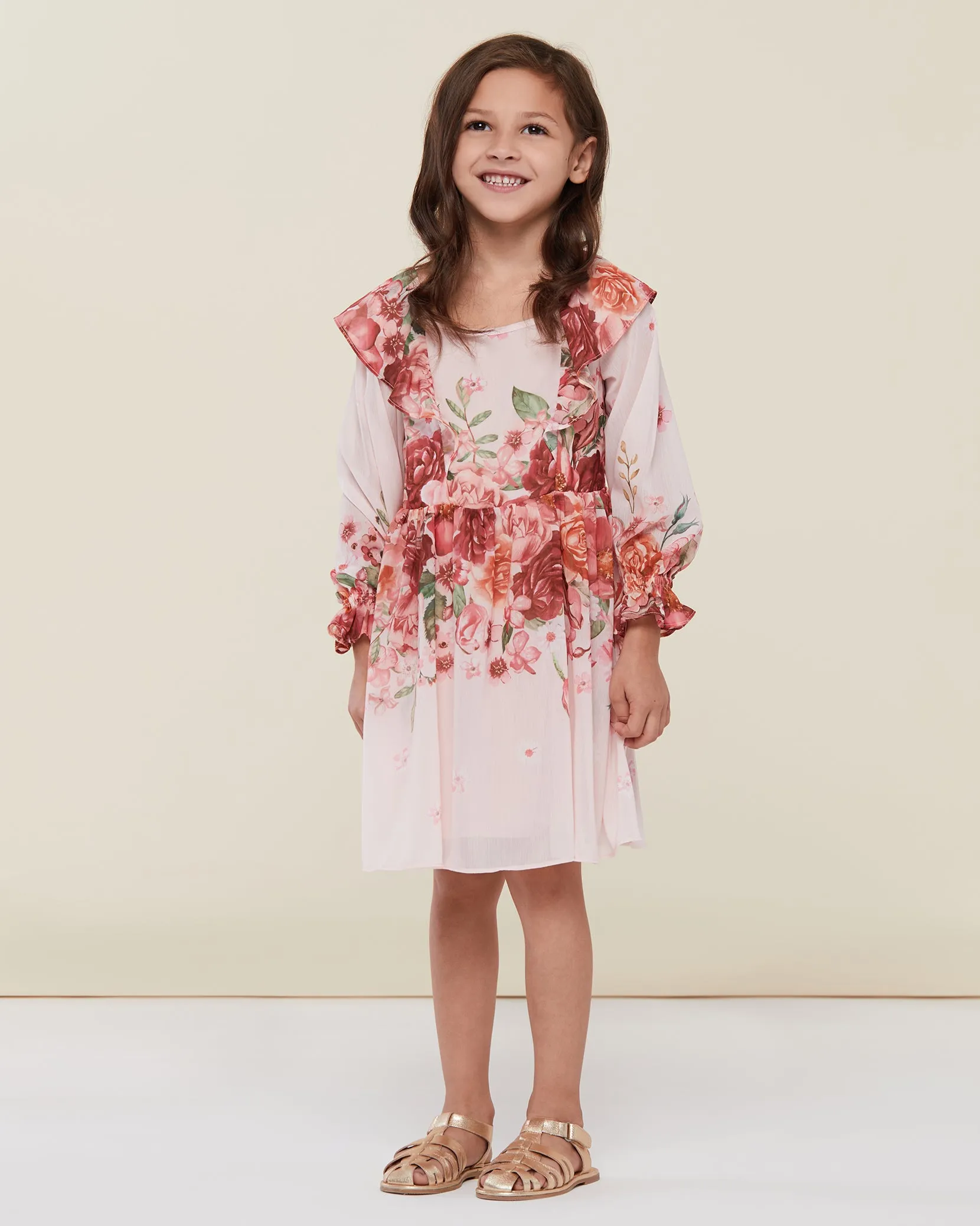 Ruffle Shoulder Sun Dress