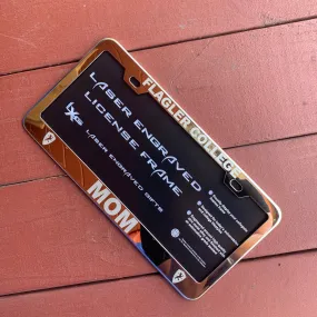 Silver Mom License Plate Frame