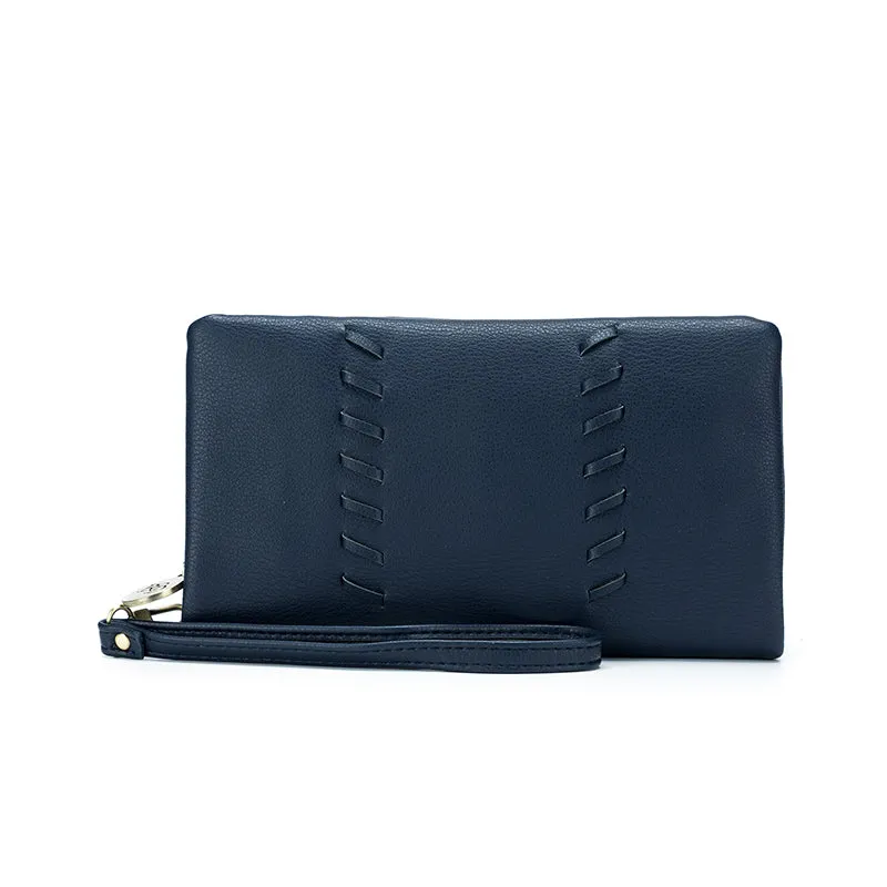 Sky French Navy Wallet