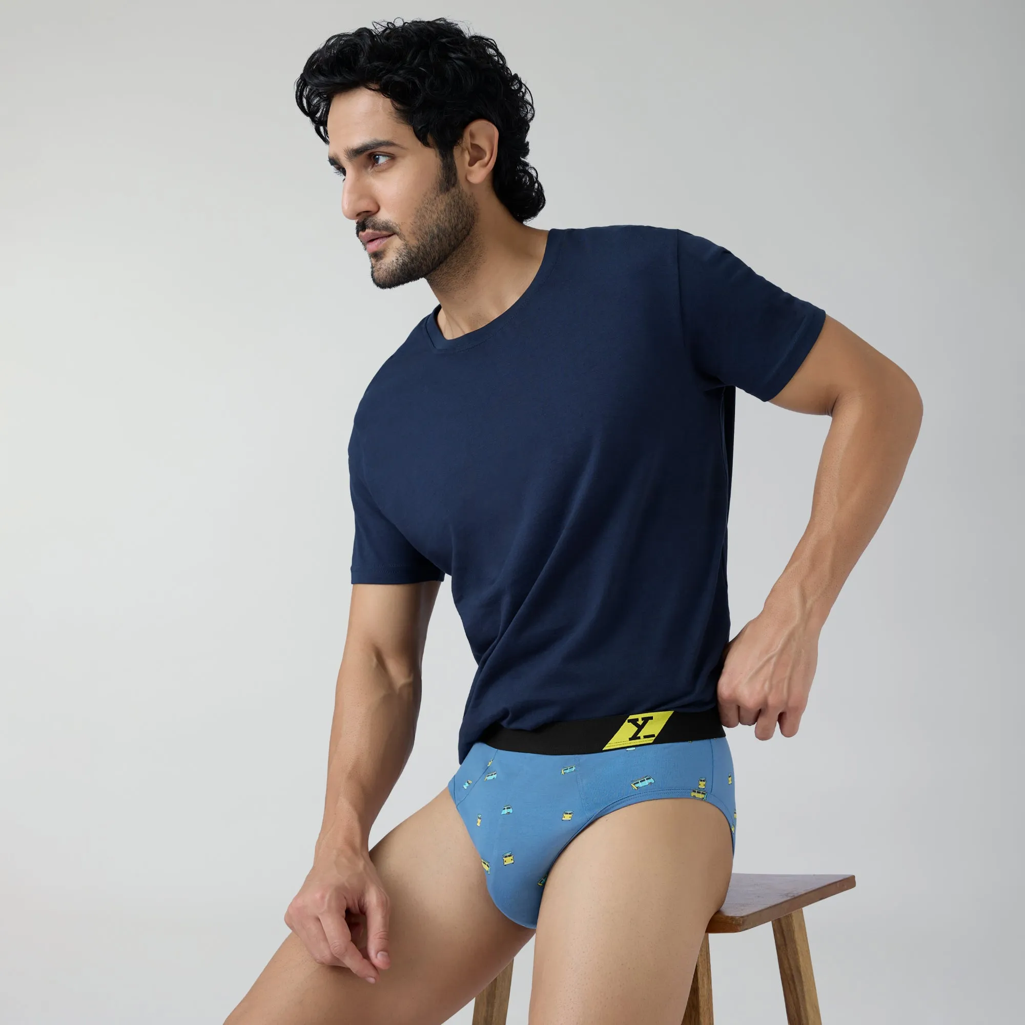 Splash Cotton Stretch Briefs Bus Blue