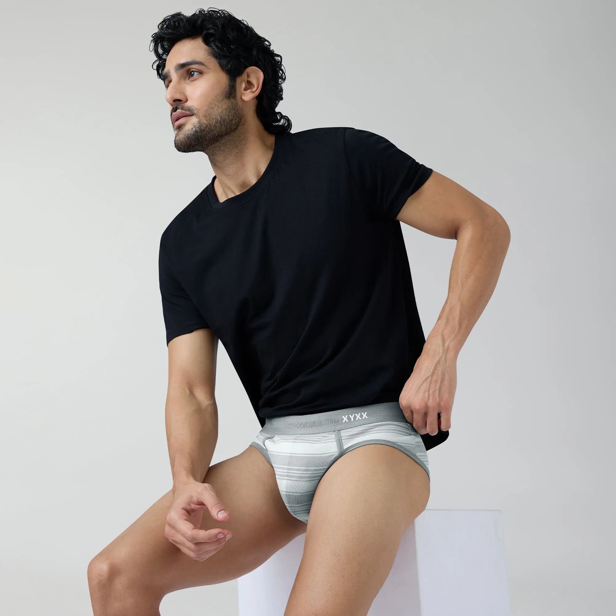 Streax Cotton Stretch Briefs Cloud Grey