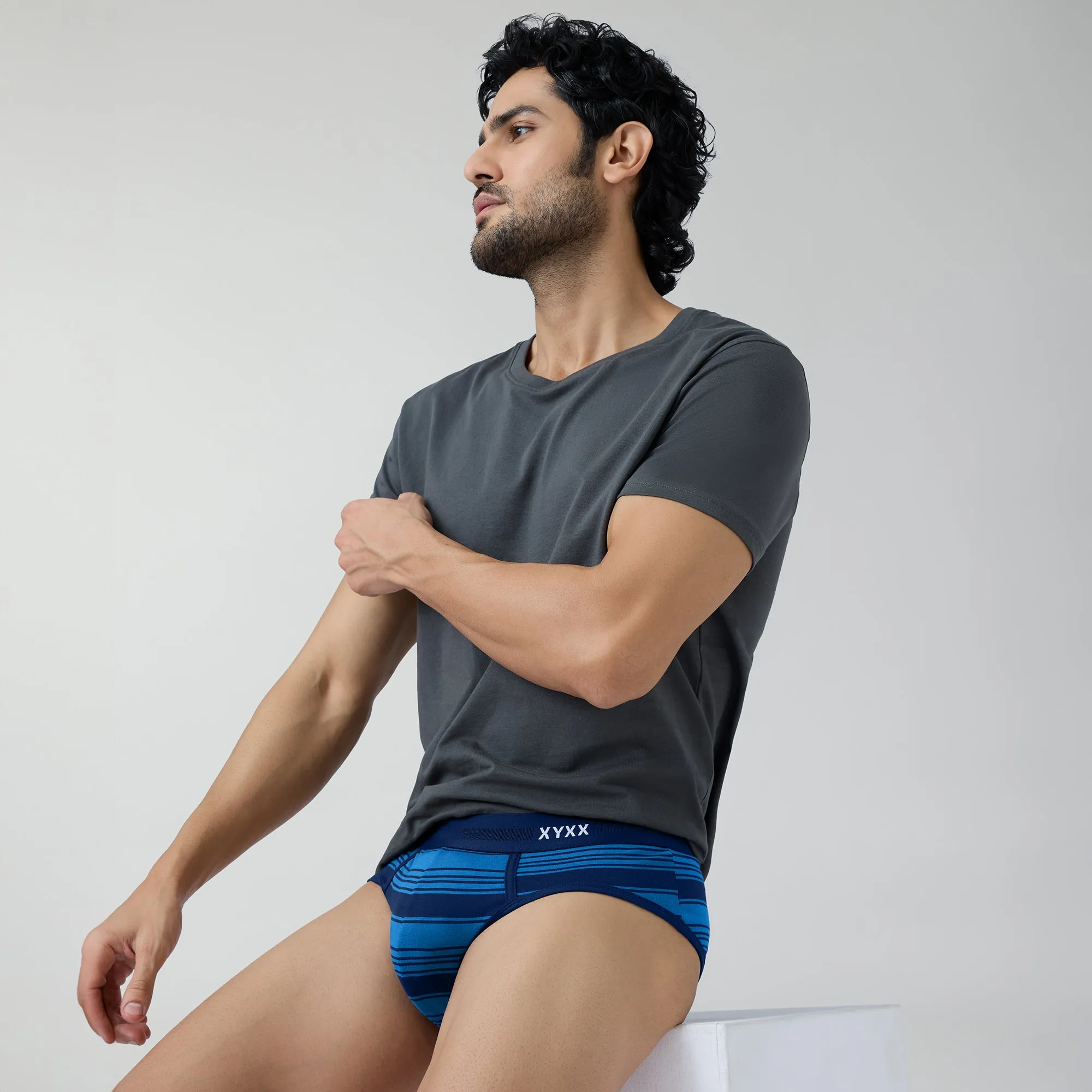Streax Cotton Stretch Briefs Pacific Blue