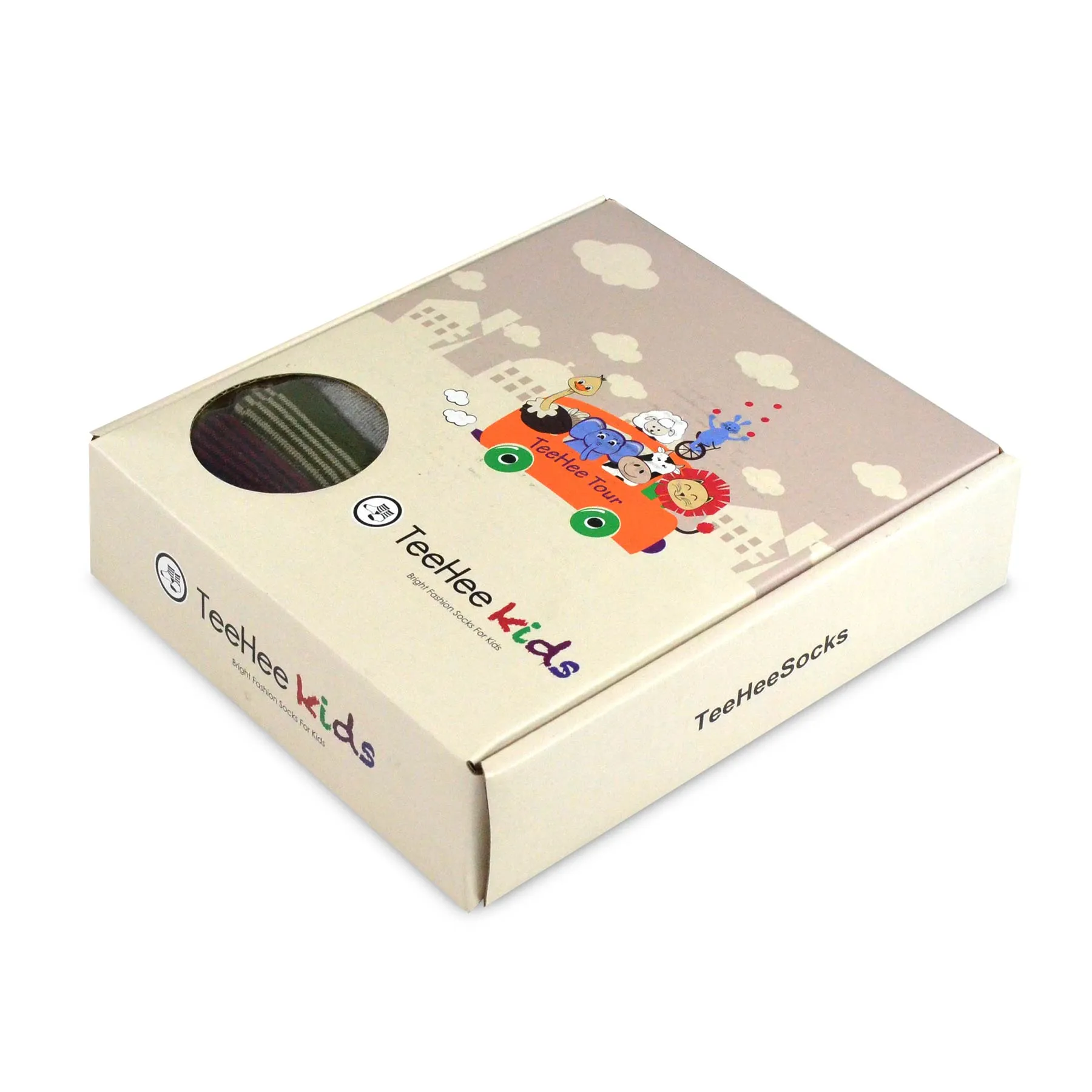 TeeHee Socks Kid's Casual Cotton Short Crew Large Dot/Hearts 12-Pack Gift Box (90010)