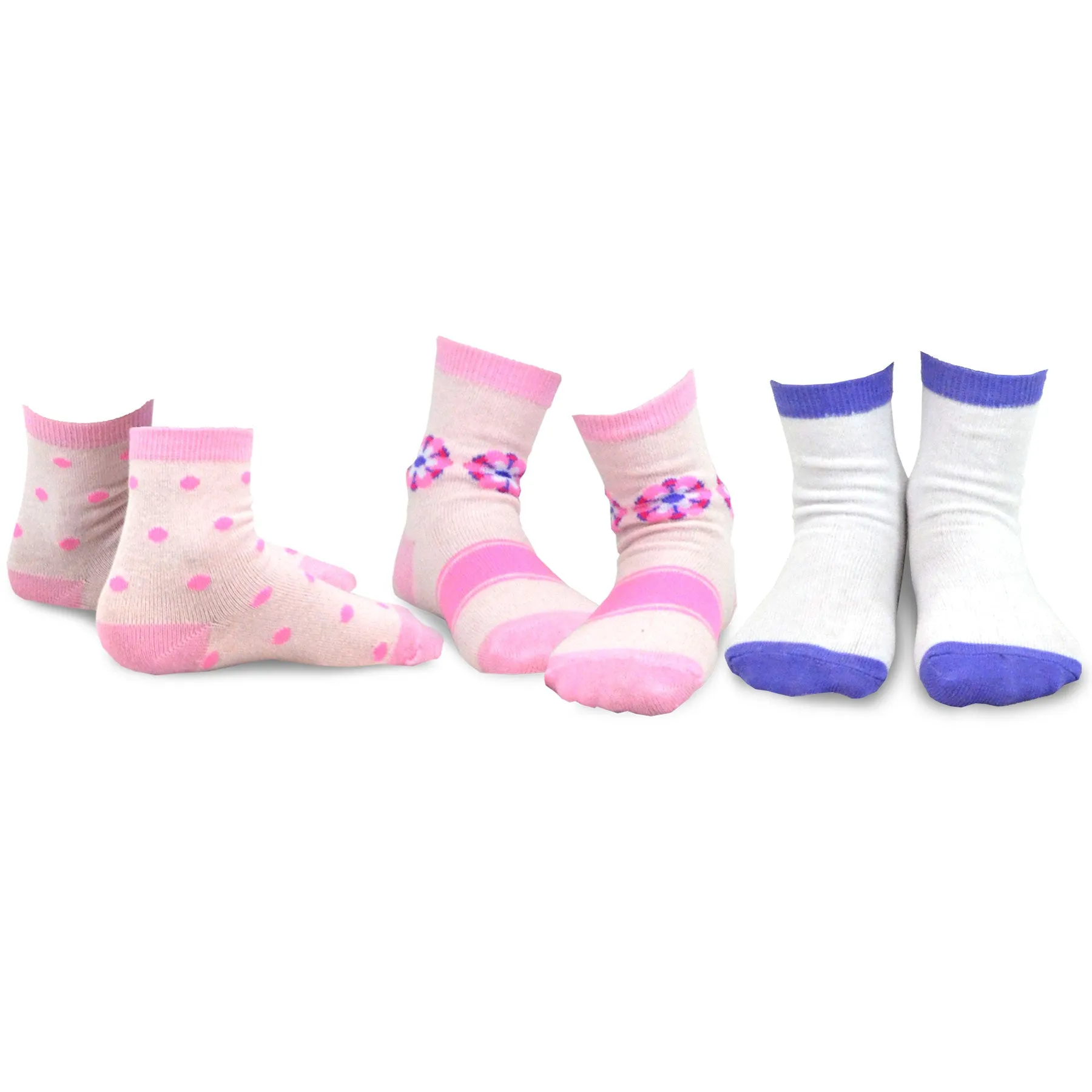 TeeHee Socks Kid's Casual Cotton Short Crew Vintage 18-Pack Gift Box (70846)