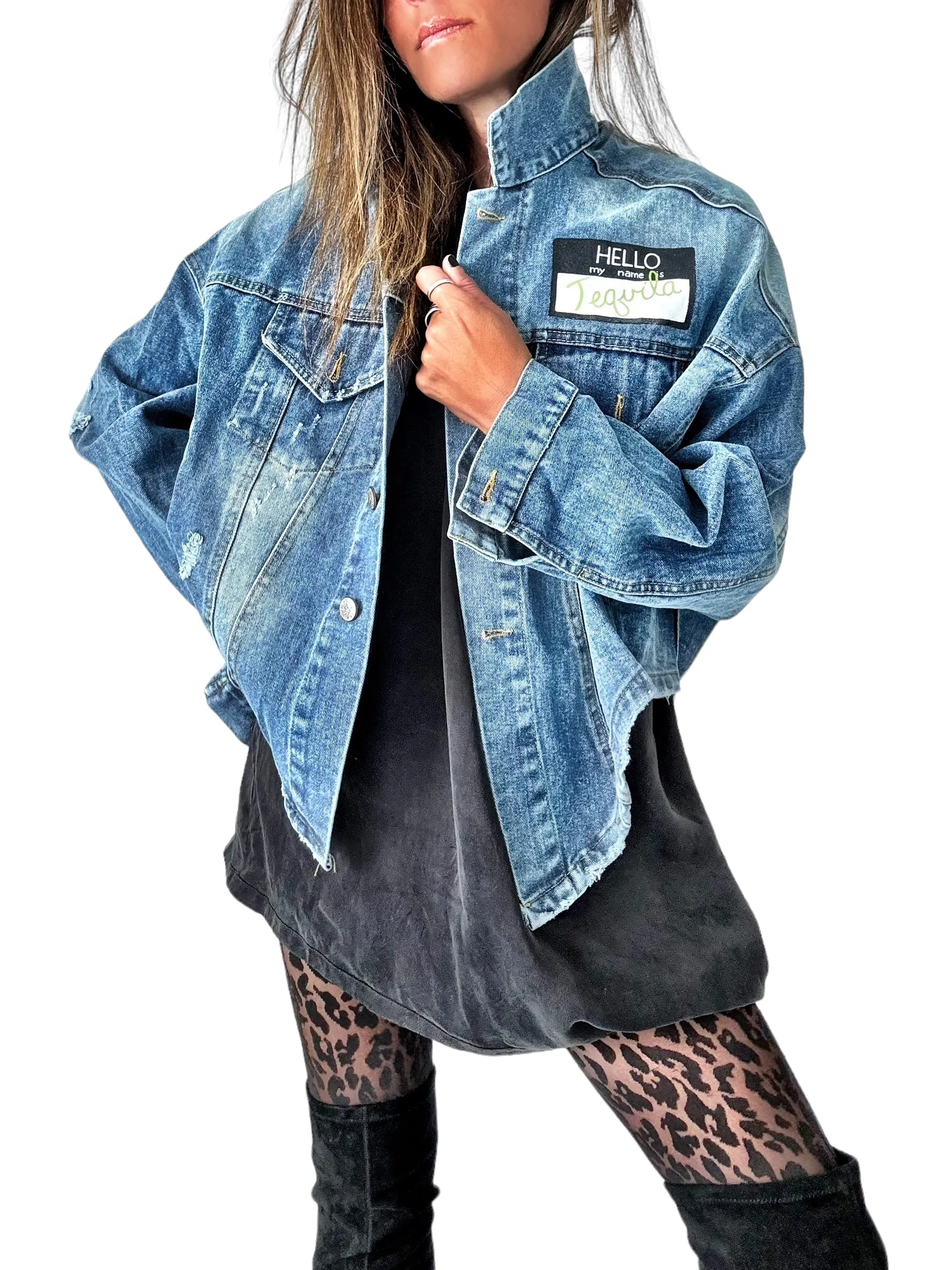 'Tequila Season' Denim Jacket