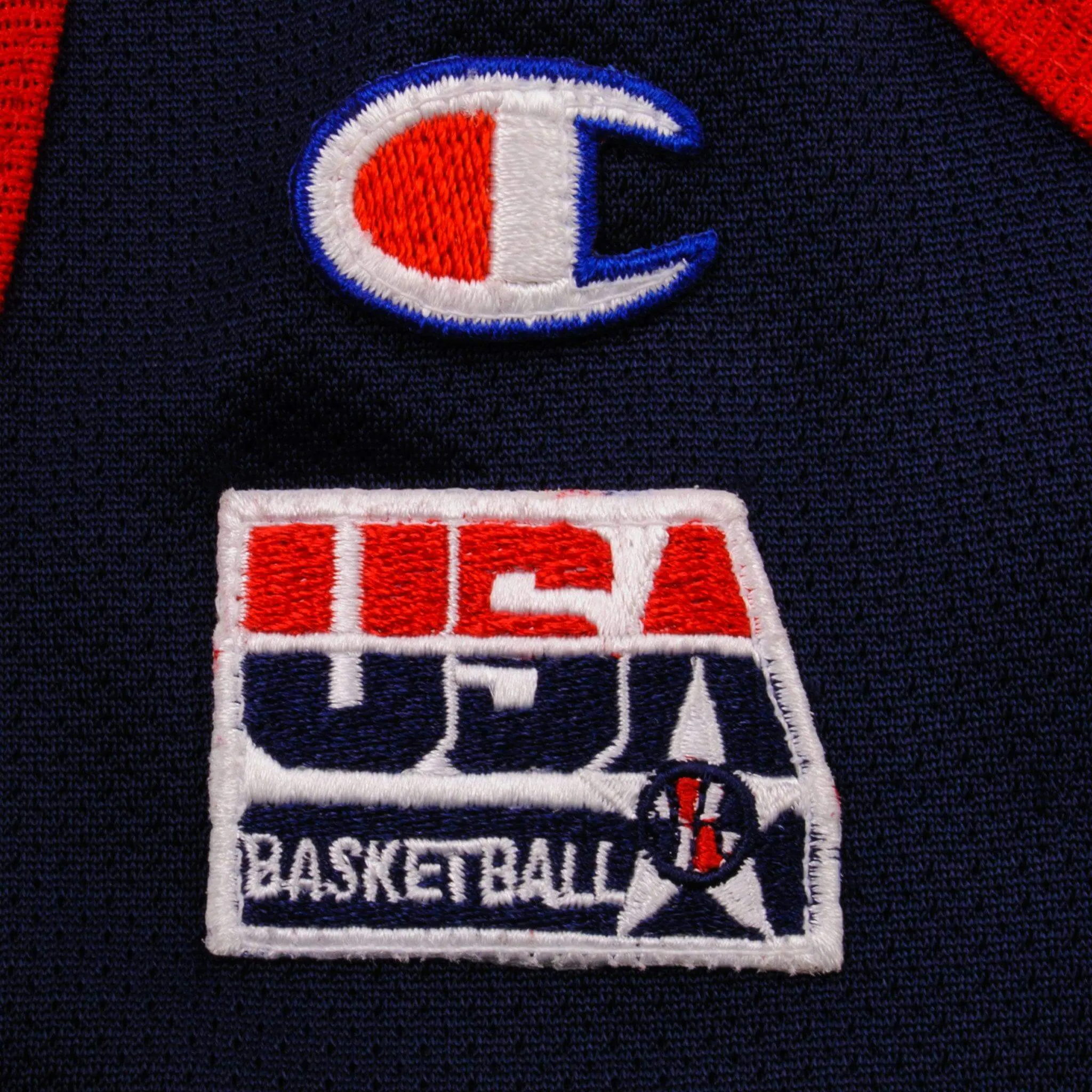 VINTAGE CHAMPION TEAM USA BASKETBALL D ROBINSON 7 JERSEY 1996 SIZE LARGE MADE IN USA