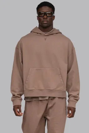 V_LYFE420 BOXY HOODIE - Tan