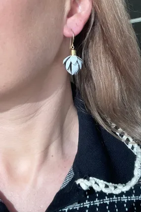 Wild Flower Earrings -White